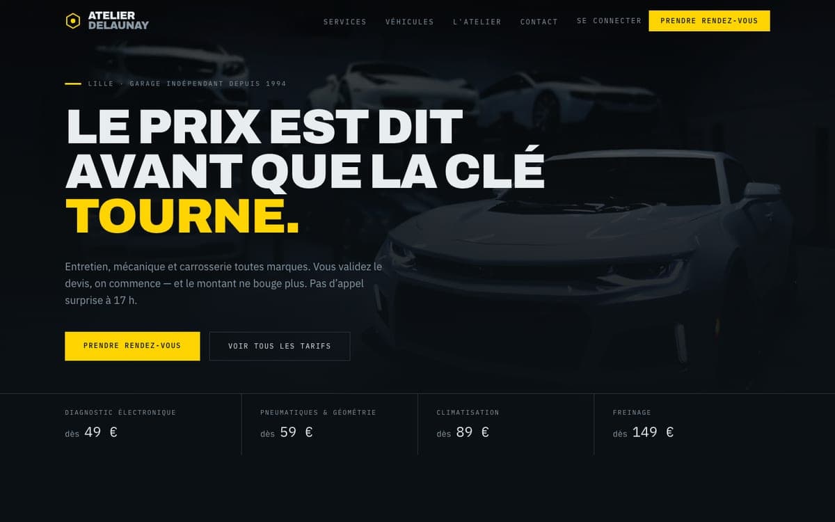 Aperçu du site Atelier Delauney